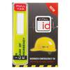 Nood-ID-tag voor werknemers, Engels, Zwart op geel, 85x20mm, In noodgevallen